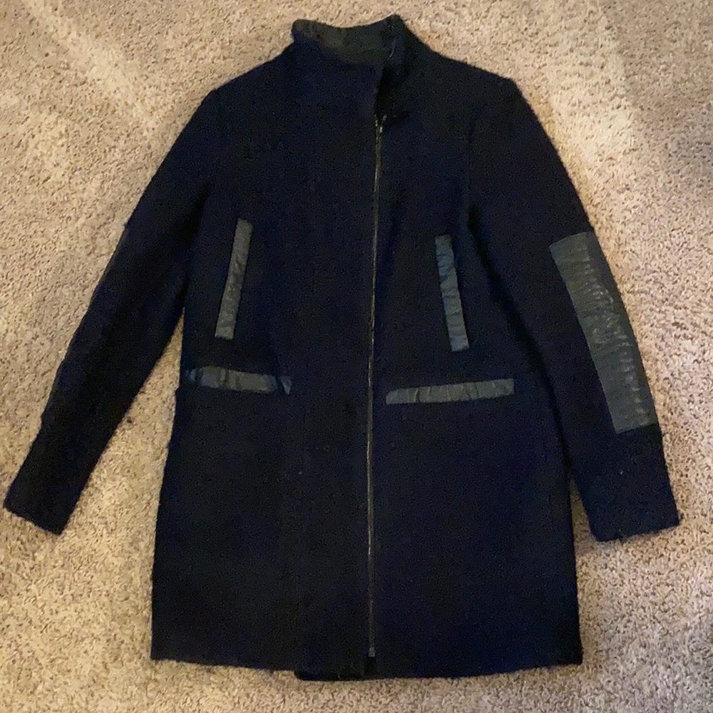 Dark blue pea coat